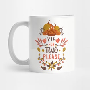 Pie For Two Thanksgiving Pregnancy Announcement Mug